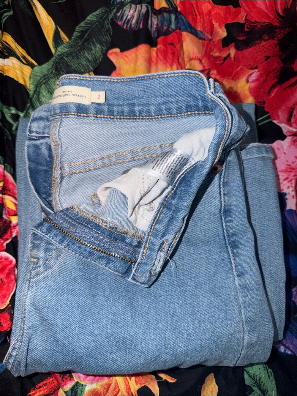 Light Blue Women's Jeans - Picture 3 of 3